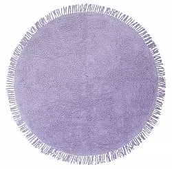 Kulatý koberec - Alba Natural Cotton Shaggy (fialová)