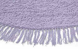 Kulatý koberec - Alba Natural Cotton Shaggy (fialová)