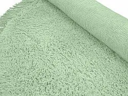 Kulatý koberec - Alba Natural Cotton Shaggy (světle zelená)