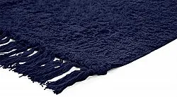 Shaggy koberce - Alba Natural Cotton Shaggy (tmavě modrá)