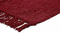 Shaggy koberce - Alba Natural Cotton Shaggy (vínově červená)