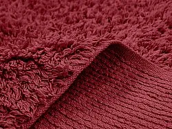 Shaggy koberce - Alba Natural Cotton Shaggy (vínově červená)