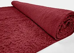 Shaggy koberce - Alba Natural Cotton Shaggy (vínově červená)