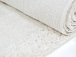 Shaggy koberce - Ebba Natural Cotton Shaggy (offwhite)