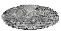 Kulaté koberce - Pomaire (šedá/zelená)