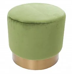 Sametový sedací puf - Copenhagen (zelená)