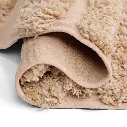 Kulatý koberec - Cazorla Natural Cotton Shaggy (béžový)