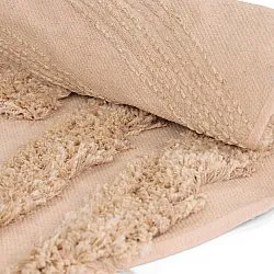Kulatý koberec - Cazorla Natural Cotton Shaggy (béžový)