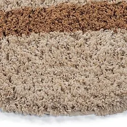Kulatý koberec - Cefalu Natural Cotton Shaggy (vícenásobná)