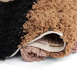 Kulatý koberec - Cefalu Natural Cotton Shaggy (vícenásobná)