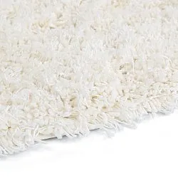 Kulatý koberec - Lindos Natural Cotton Shaggy (bílý)