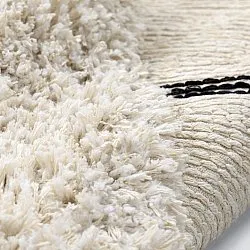 Kulatý koberec - Naousa Natural Cotton Shaggy (vícenásobná)