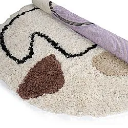Kulatý koberec - Naousa Natural Cotton Shaggy (vícenásobná)