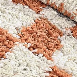 Kulatý koberec - Atrani Natural Cotton Shaggy (pomerančový)