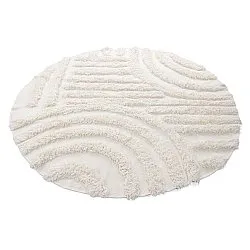 Kulatý koberec - Cazorla Natural Cotton Shaggy (špinavě bílá)