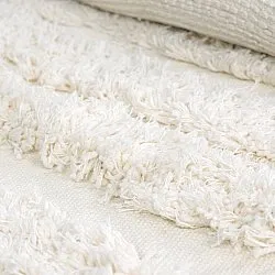 Kulatý koberec - Cazorla Natural Cotton Shaggy (špinavě bílá)