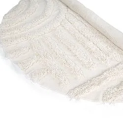 Kulatý koberec - Cazorla Natural Cotton Shaggy (špinavě bílá)
