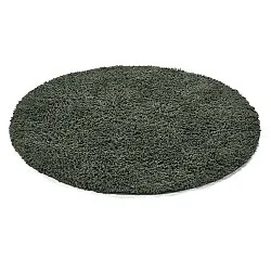 Kulatý koberec - Combarro Solid Cotton Shaggy (zelený)