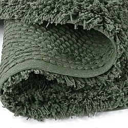 Kulatý koberec - Combarro Solid Cotton Shaggy (zelený)
