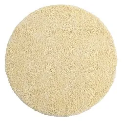 Kulatý koberec - Combarro Solid Cotton Shaggy (světle žlutá)