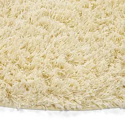 Kulatý koberec - Combarro Solid Cotton Shaggy (světle žlutá)