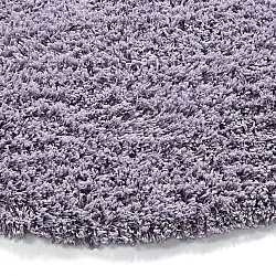 Kulatý koberec - Combarro Solid Cotton Shaggy (světle fialová)