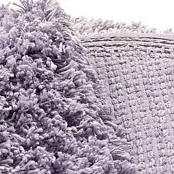 Kulatý koberec - Combarro Solid Cotton Shaggy (světle fialová)