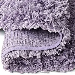 Kulatý koberec - Combarro Solid Cotton Shaggy (světle fialová)
