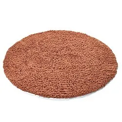 Kulatý koberec - Combarro Solid Cotton Shaggy (světle oranžová)