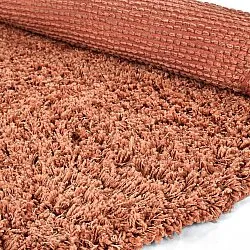 Kulatý koberec - Combarro Solid Cotton Shaggy (světle oranžová)