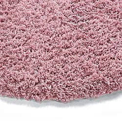 Kulatý koberec - Combarro Solid Cotton Shaggy (světle růžová)