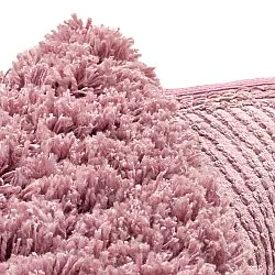 Kulatý koberec - Combarro Solid Cotton Shaggy (světle růžová)