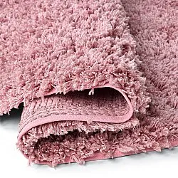Kulatý koberec - Combarro Solid Cotton Shaggy (světle růžová)