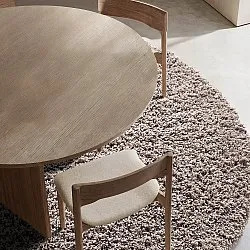Kulatý koberec - Combarro Solid Cotton Shaggy (taupe)