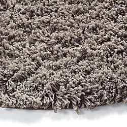 Kulatý koberec - Combarro Solid Cotton Shaggy (taupe)