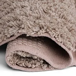 Kulatý koberec - Otranto Natural Cotton Shaggy (taupe)