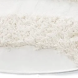Kulatý koberec - Sivota Natural Cotton Shaggy (špinavě bílá)