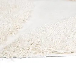 Kulatý koberec - Sivota Natural Cotton Shaggy (špinavě bílá)