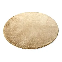 Kulaté koberce - Aranga Super Soft Fur (tmavě béžová)