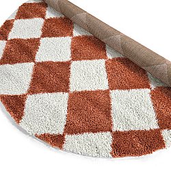 Kulaté koberce - Albi (bílá/oranžová)