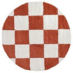 Kulaté koberce - Gordes (oranžová/bílá)