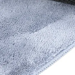 Kulaté koberce - Aranga Super Soft Fur (ocelově modrá)