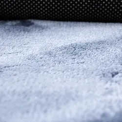 Kulaté koberce - Aranga Super Soft Fur (ocelově modrá)