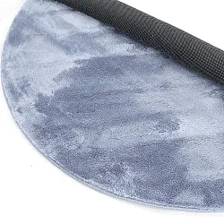 Kulaté koberce - Aranga Super Soft Fur (ocelově modrá)
