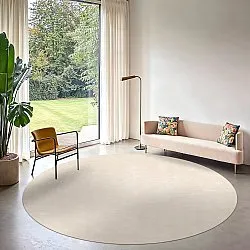 Kulatý koberec - Jodhpur Special Luxury Edition Viskos (světle béžová)