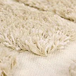 Kulatý koberec - Otranto Natural Cotton Shaggy (špinavě bílá)