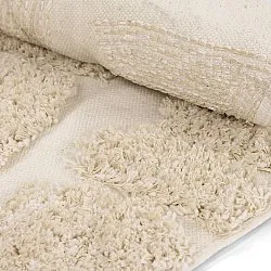 Kulatý koberec - Otranto Natural Cotton Shaggy (špinavě bílá)