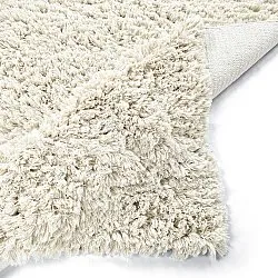 Shaggy koberce - Fassale Hand Woven Wool Shaggy (bílý)