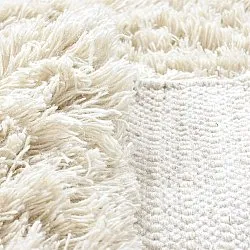 Shaggy koberce - Fassale Hand Woven Wool Shaggy (bílý)