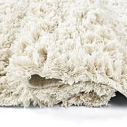 Shaggy koberce - Fassale Hand Woven Wool Shaggy (bílý)